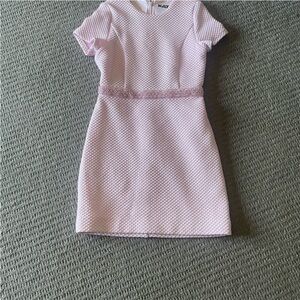 Katie J NYC Light Pink Textured Casual Dress - Like New